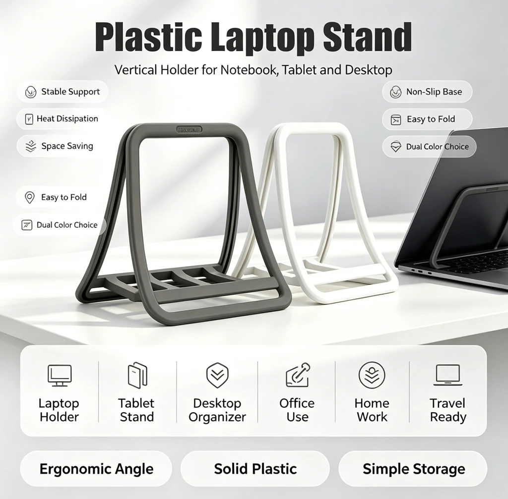 Desk Setup Mac - Supporto Verticale per Laptop, Porta Notebook