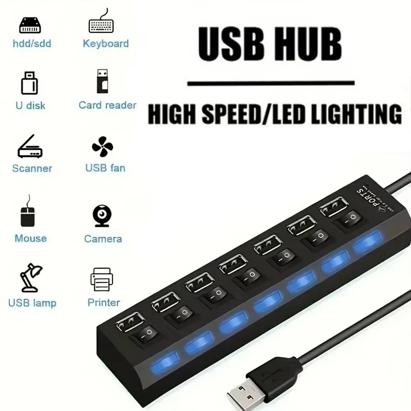 Desk Setup Mac - Hub USB 2.0 a 7 porte