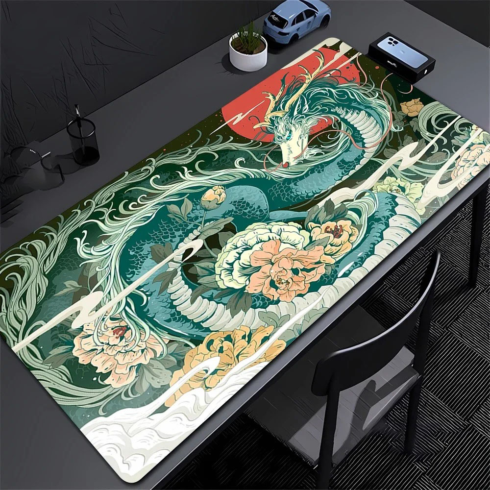 Desk Setup Art - Tappetino da scrivania con motivo Drago