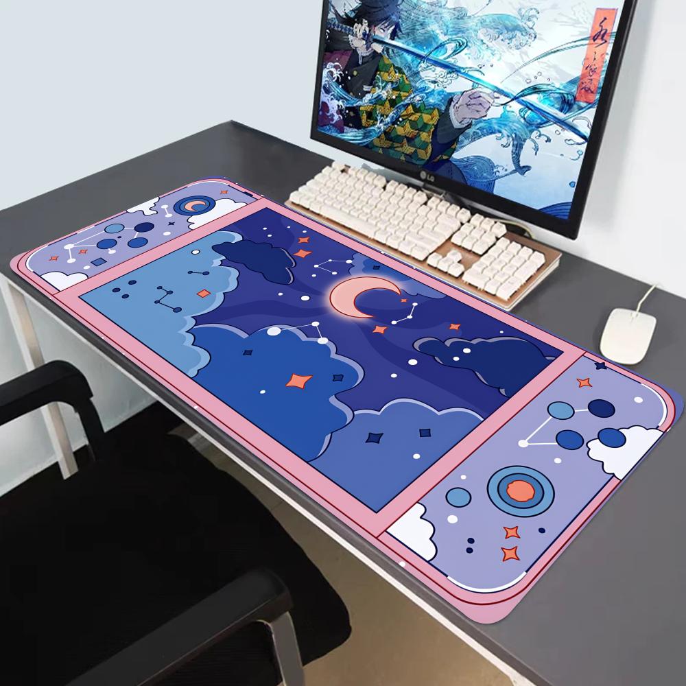 Desk Setup Art - HYBXAXC Tappetino da Scrivania Grande con