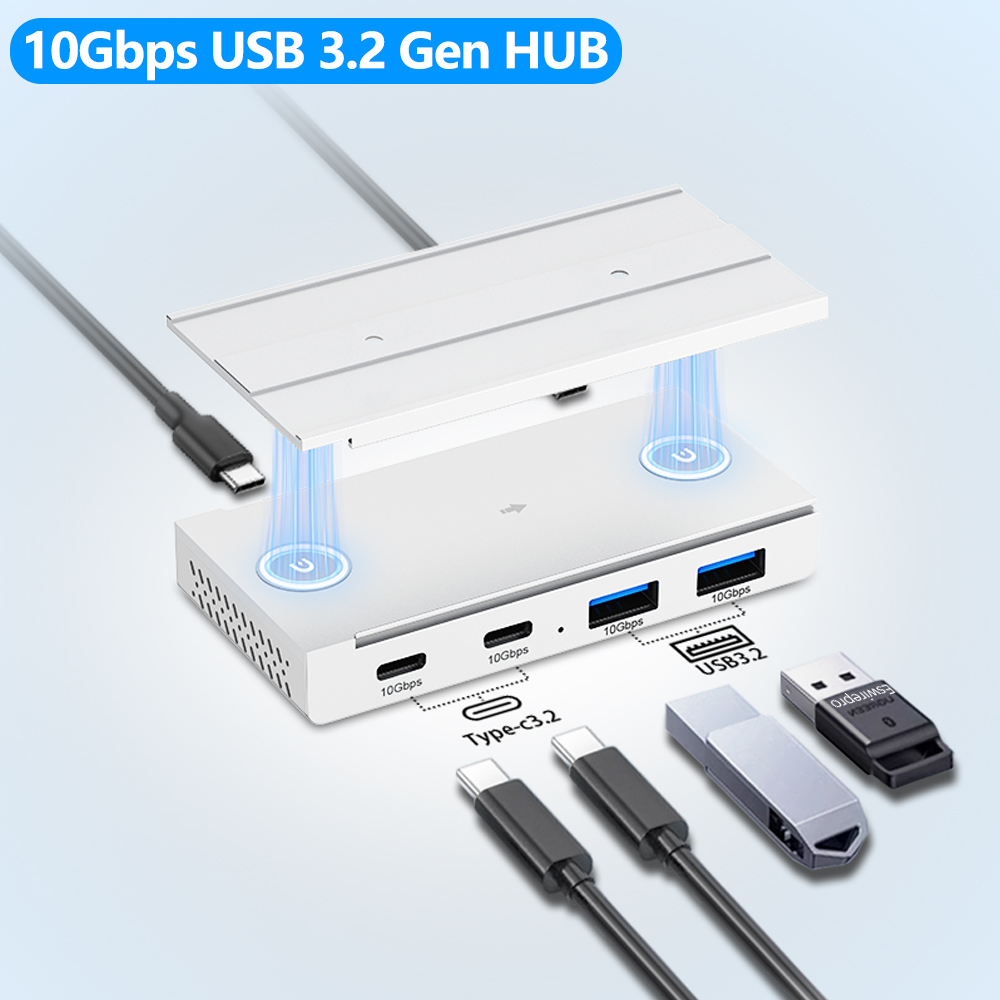 Desk Setup Mac - 10Gbps USB3.2 Gen2 HUB Scrivania Splitter