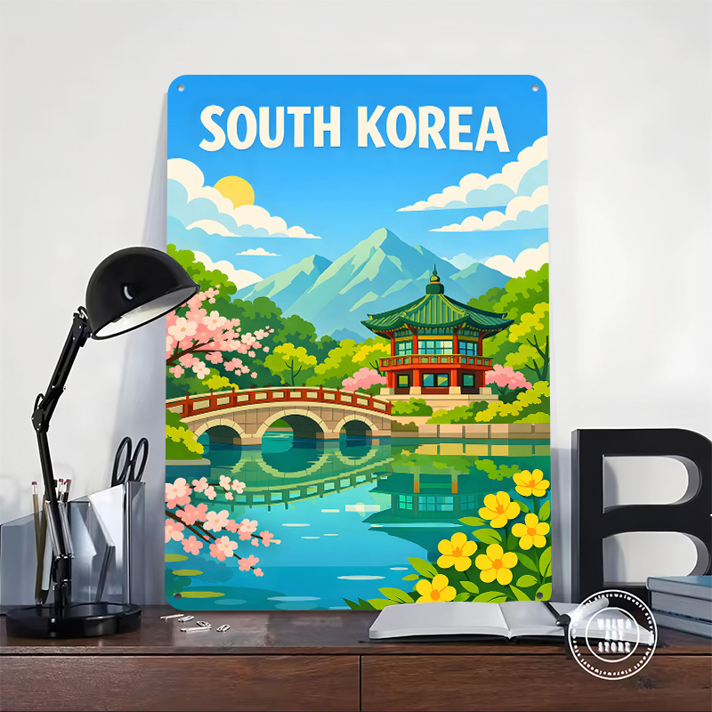 Poster di Viaggio della Corea  - Desk Setup Art recensione e prezzo