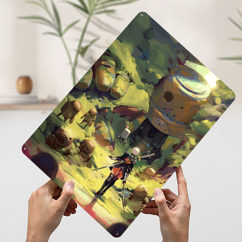 Nier Automata: Poster in Metal - Desk Setup Art recensione e prezzo