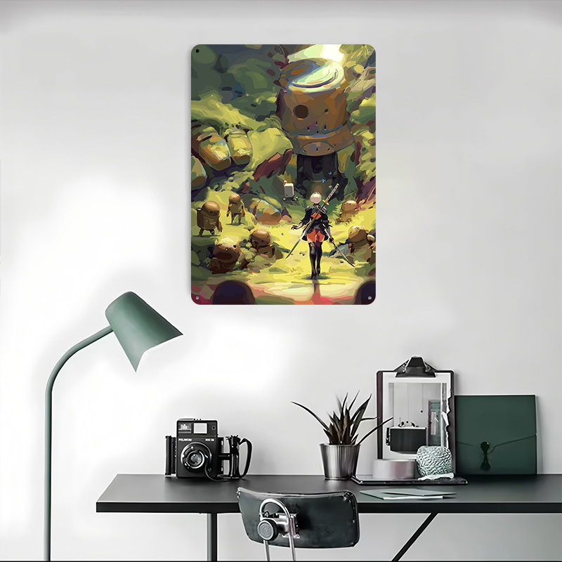 Nier Automata: Poster in Metal - Desk Setup Art recensione e prezzo