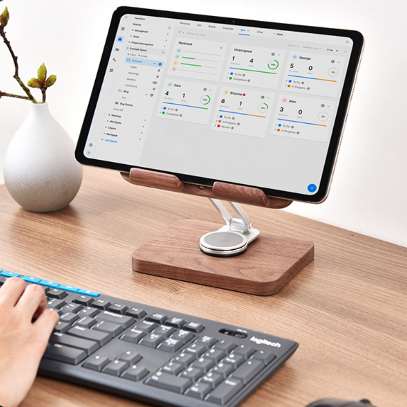 Supporto per iPad in Noce Nero - Desk Setup Tablet recensione e prezzo