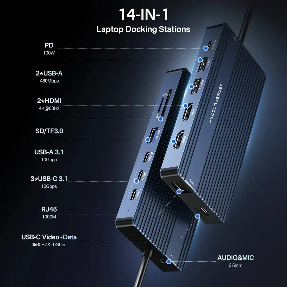 Acasis Docking Station USB-C 1 - Desk Setup Mac recensione e prezzo