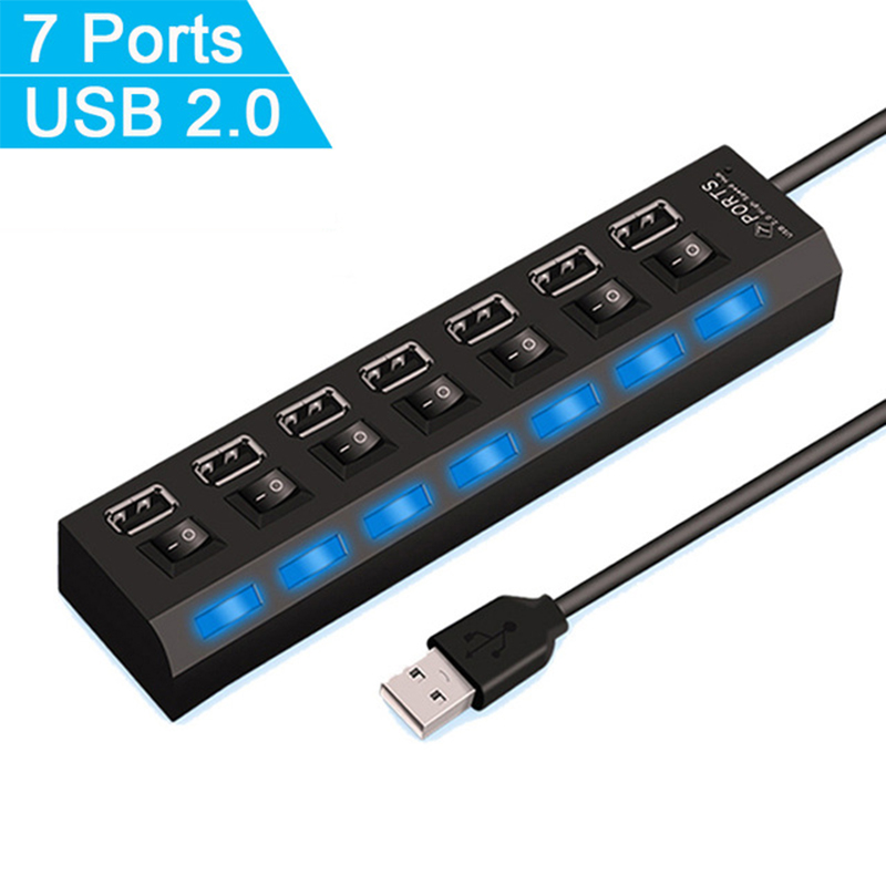 Hub USB 2.0 a 7 porte per PC,  - Desk Setup Mac recensione e prezzo