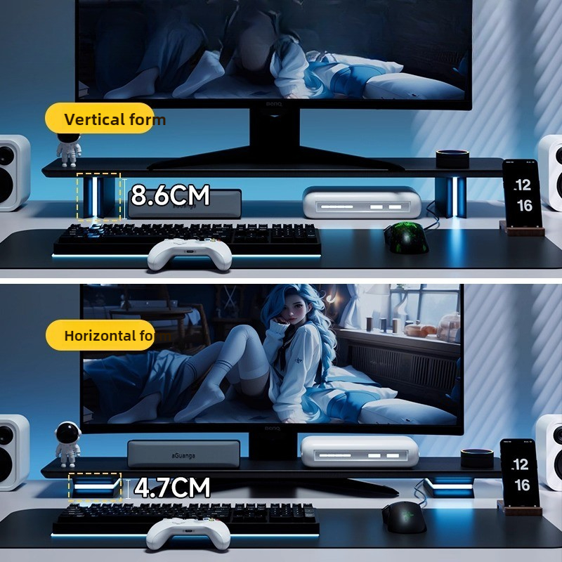 Supporto per monitor RGB Ascen - Desk Setup For Laptop And Monitor recensione e prezzo
