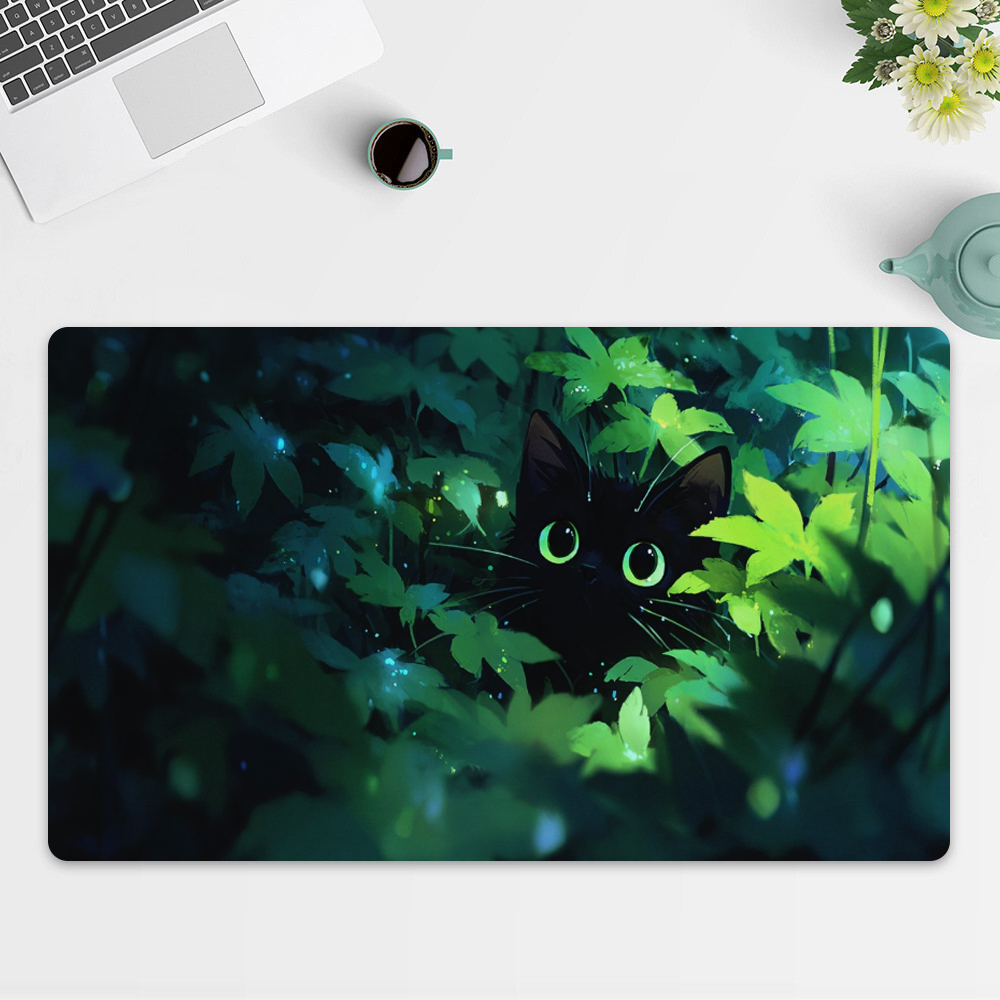 Tappetino da gioco Black Cat p - Desk Setup Art recensione e prezzo